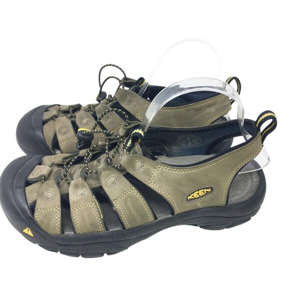 Keen Newport Sandal Men's Size 9 Closed Toe Brown Leather Hiking Waterproof Shoe - Picture 2 of 16